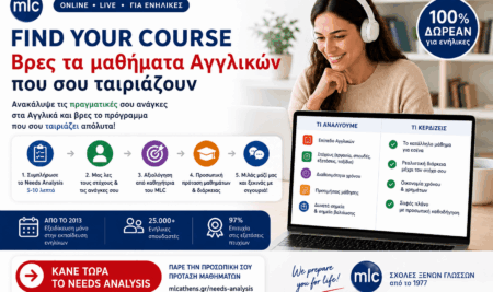 Ποια μαθήματα Αγγλικών να κάνω; Βρες το σωστό πρόγραμμα για εσέν