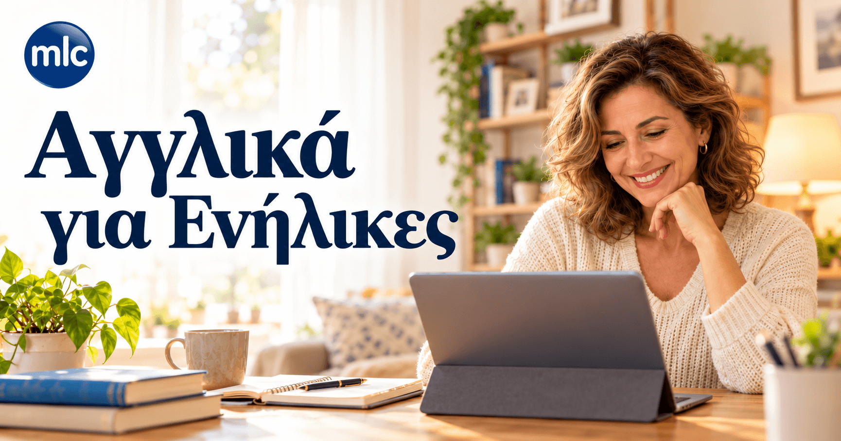 Αγγλικά για Ενήλικες – online μάθημα επικοινωνίας με το λογότυπο MLC